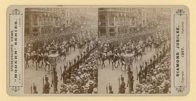 1897年6月28日，Queen Victorias Diamond Jubilee的立体印刷品 作者 英国摄影师
