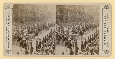 1897年6月28日，Queen Victorias Diamond Jubilee的立体印刷品 作者 英国摄影师