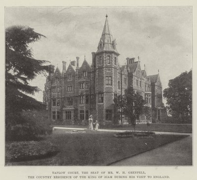 Taplow Court，WH Grenfell先生的所在地，暹罗国王在英国访问期间的乡村住所 作者 英国摄影师