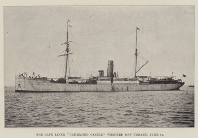 6月16日，Cape Liner Drummond城堡在Ushant失事 作者 英国摄影师