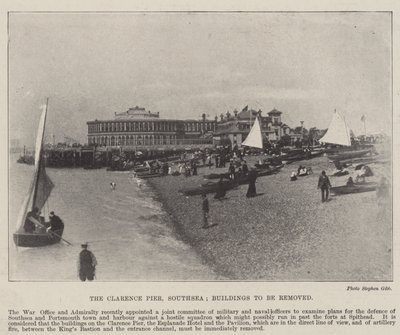 克莱伦斯码头，南海，建筑物将被拆除，1896年5月2日 作者 英国摄影师