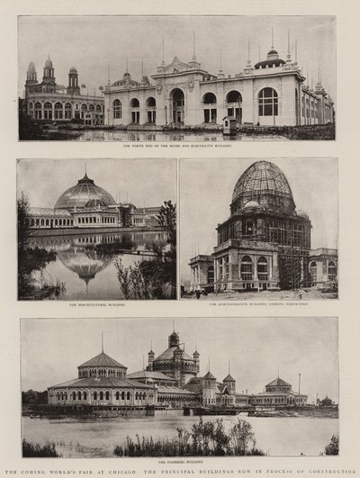 芝加哥即将到来的世界博览会，现在正在建设中的主要建筑 作者 English Photographer