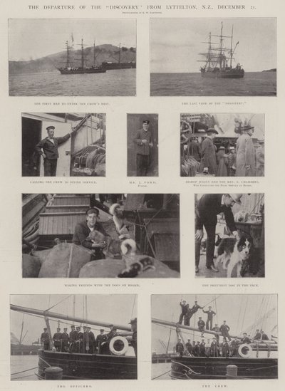 12月21日从新西兰利特尔顿出发的发现号 作者 English Photographer