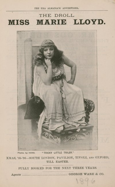 Droll Miss Marie Lloyd 作者 英国摄影师