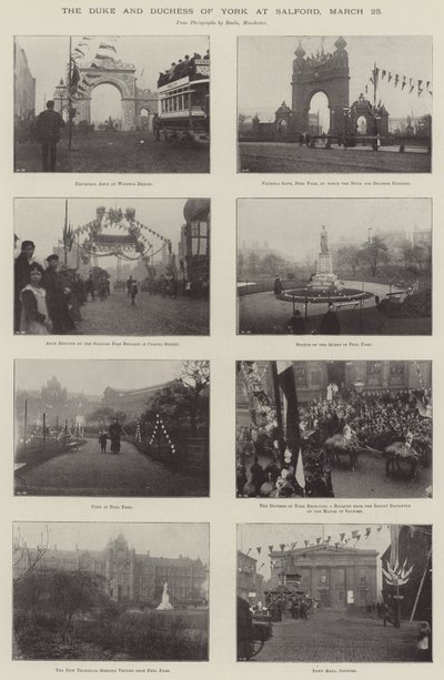 3月25日，约克公爵和公爵夫人在索尔福德 作者 English Photographer