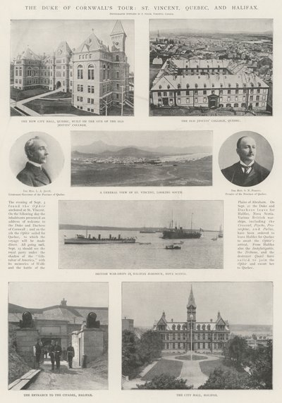 康沃尔公爵之旅，圣文森特，魁北克和哈利法克斯 作者 English Photographer