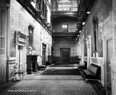 副警宫的入口大厅，西姆拉，1890年 作者 英国摄影师