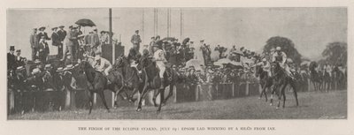 Eclipse Stakes的结束，7月19日，Epsom Lad由Ian的一位负责人赢得 作者 英国摄影师