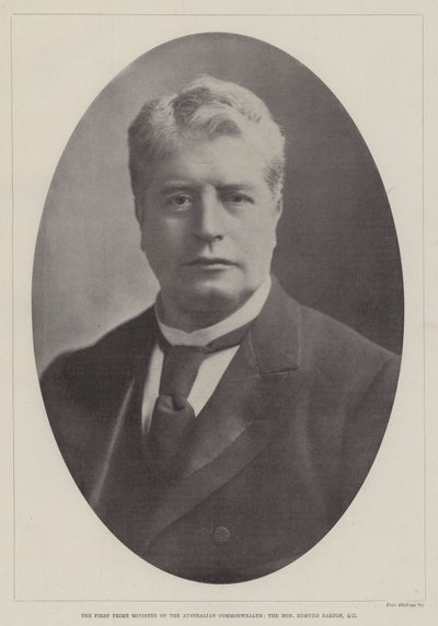 澳大利亚联邦第一首相，尊敬的Edmund Barton，QC 作者 English Photographer