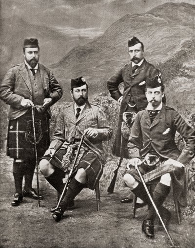 四王子，1881年（bw照片） 作者 English Photographer