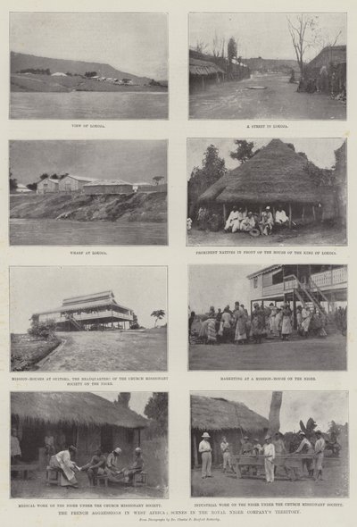 西非的法国侵略，尼日尔皇家公海领土的场景 作者 English Photographer