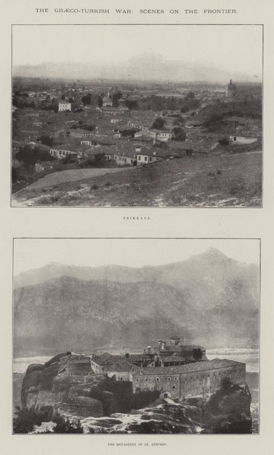 Graeco-土耳其战争，边疆的场景 作者 English Photographer