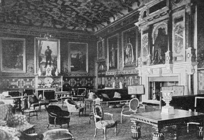 詹姆斯一世绘画室，Hatfield House，于1902年7月19日出版于The Graphic 作者 英国摄影师
