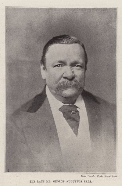 已故的George Augustus Sala先生 作者 英国摄影师