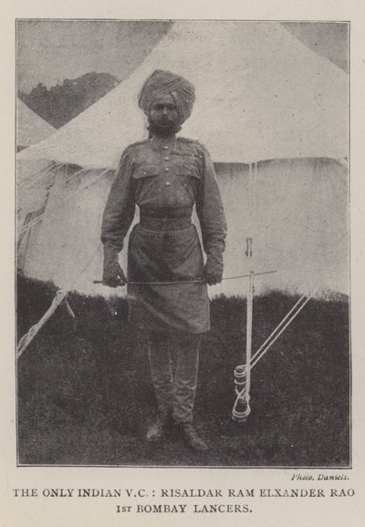 唯一的印度风投，Risaldar Ram Elxander Rao，第一名孟买枪手 作者 英国摄影师