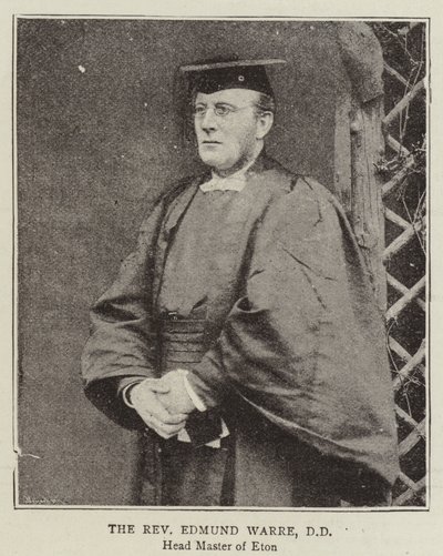 牧师Edmund Warre，DD 作者 英国摄影师