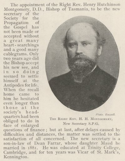 新任秘书SPG，正确的牧师HH Montgomery 作者 英国摄影师