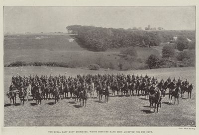 皇家东肯特Yeomanry，其服务已被接纳为开普敦 作者 英国摄影师
