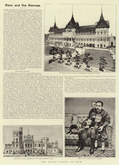 暹罗王室 作者 英国摄影师