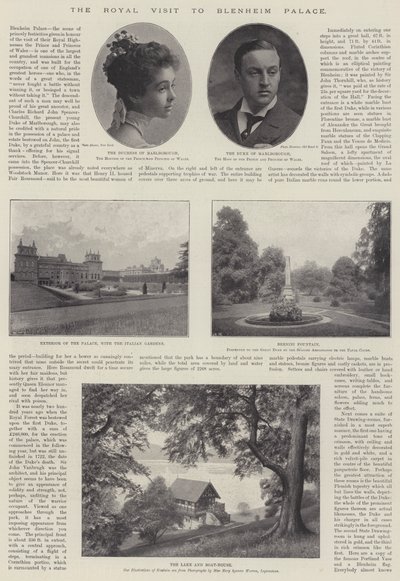 1896年11月28日皇家访问布伦海姆宫 作者 英国摄影师