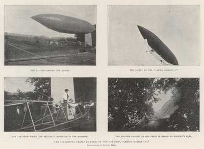 巴黎航空公司Santos Dumont V的成功试验 作者 英国摄影师