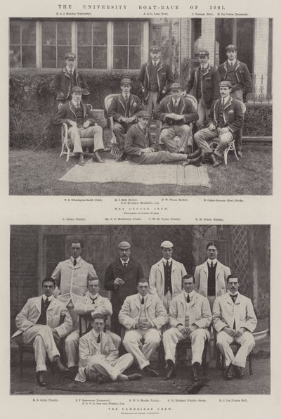 1901年的大学赛艇比赛 作者 English Photographer