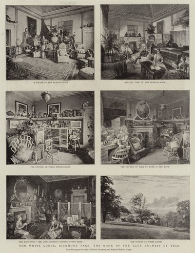 白色小屋，里士满公园，泰克山脉公爵夫人之家 作者 英国摄影师