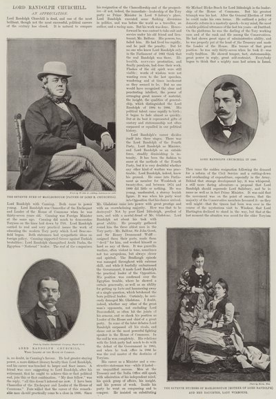 已故的Lord Randolph Churchill 作者 English Photographer