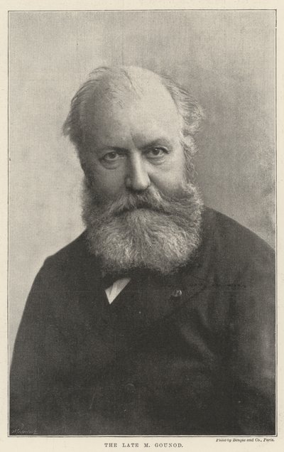 已故的M Gounod 作者 英国摄影师