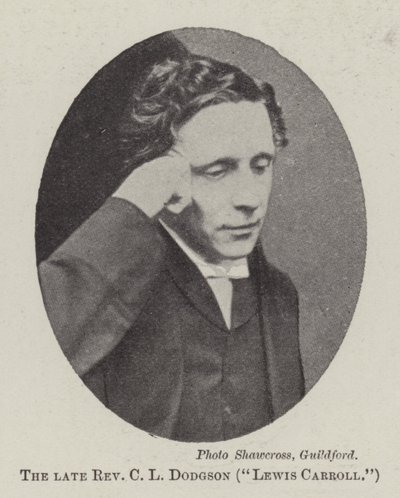 已故牧师CL Dodgson，Lewis Carroll 作者 英国摄影师