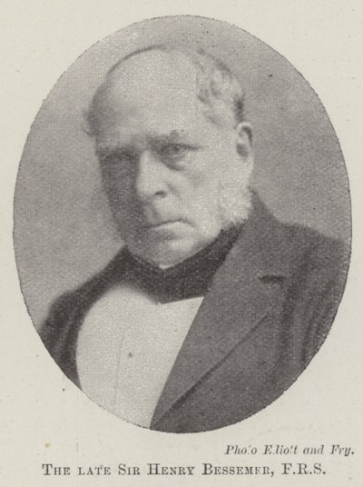 已故的Sir Henry Bessemer，FRS 作者 英国摄影师