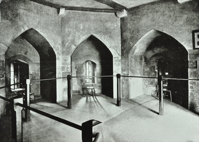 伦敦塔，塔山：1895年在Beauchamp塔的州监狱 作者 英国摄影师