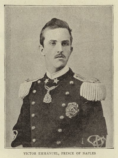 那不勒斯王子Victor Emmanuel 作者 英国摄影师