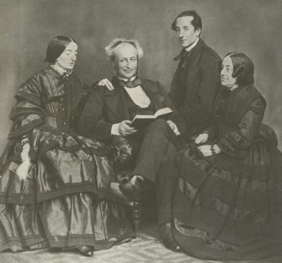 维多利亚时代的家庭组，1857年 作者 英国摄影师