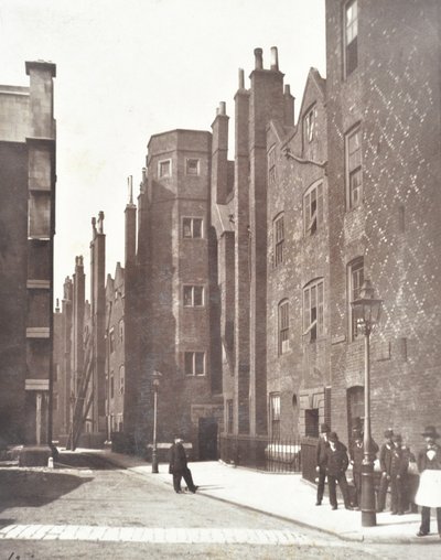 林肯旅馆老广场看法，伦敦，1876年 作者 英国摄影师