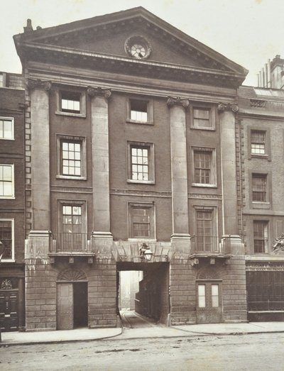 中殿门房子看法，伦敦，1885年 作者 英国摄影师