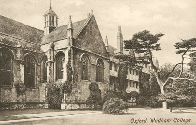 Wadham College，牛津，牛津郡（黑白照片） 作者 英国摄影师