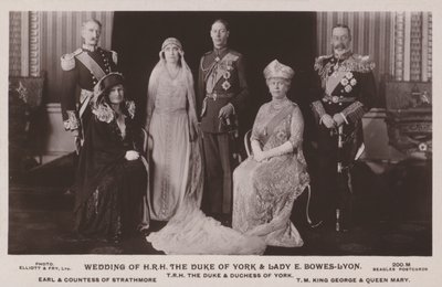 约克公爵和Lady E Bowes-Lyon的婚礼 作者 英国摄影师