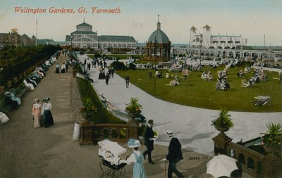 惠灵顿花园，大雅茅斯。明信片于1913年寄出。 作者 英国摄影师