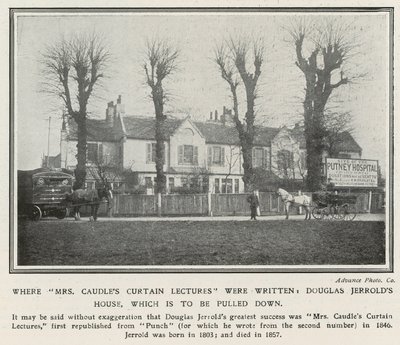 在Caudles Curtain夫人讲座的地方写道，Douglas Jerrolds House 作者 英国摄影师