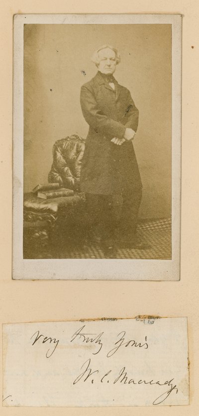 演员William Macready 作者 英国摄影师