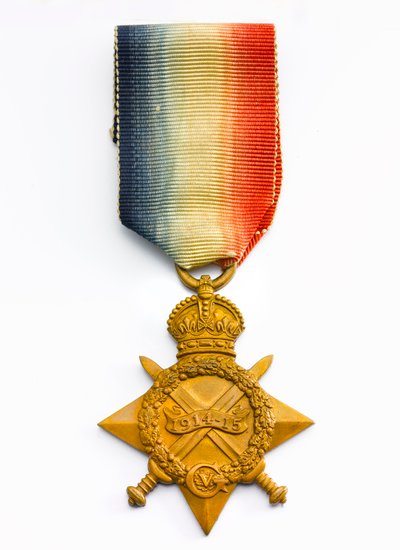 1914-15 Star，c.1918（青铜丝带） 作者 英语学校