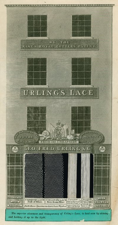 392 Strand，伦敦;地理。弗雷德。 Urling＆Co，蕾丝制造商 作者 英语学校