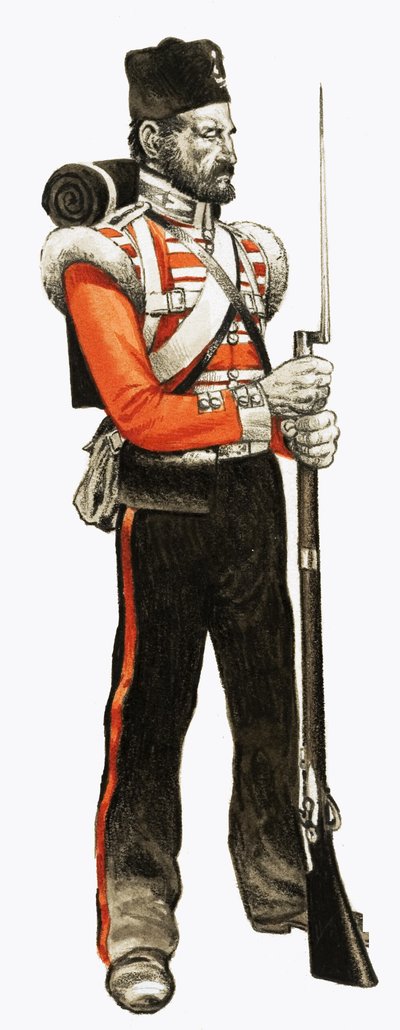 89。 Foot Private 1854 Grenadier 作者 英语学校