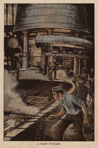 高炉（彩色石版画） 作者 英语学校