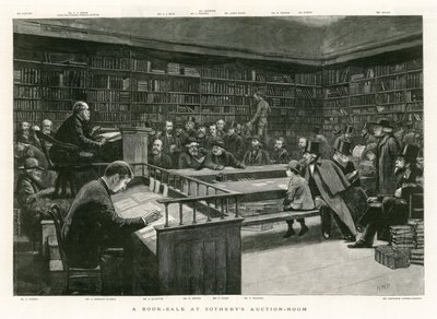 在Sothebys拍卖室出售书籍 作者 英语学校
