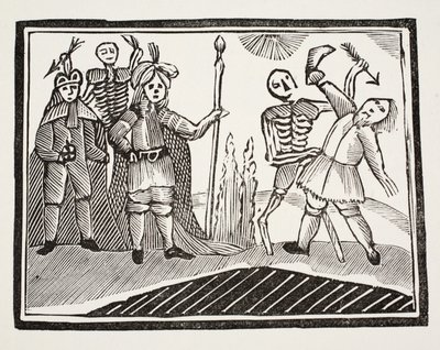 盲人与死亡之间的对话，来自18世纪Chap-books的插图，约翰阿什顿，酒吧。 1882年 作者 英语学校