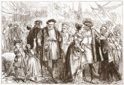 纽伦堡的庆祝日：时间，十六世纪，James Aitken Wylie（1808-1890），酒吧的新教历史插图。 1878年 作者 英语学校