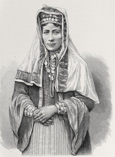 一个库尔德女人，来自&39;人类的历史&39;，第三卷，由Friedrich Ratzel教授，1898年（雕刻） 作者 英语学校