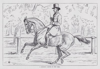 A Morning Canter in the Park (engraving) 作者 英语学校
